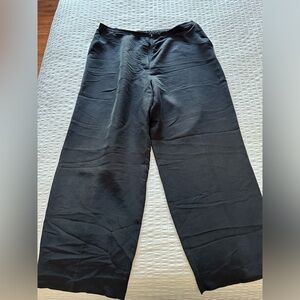 Eileen Fisher wide leg silk pants